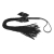 Чёрная плётка Lilly Whip Bijoux - Bijoux Indiscrets - купить с доставкой в Санкт-Петербурге