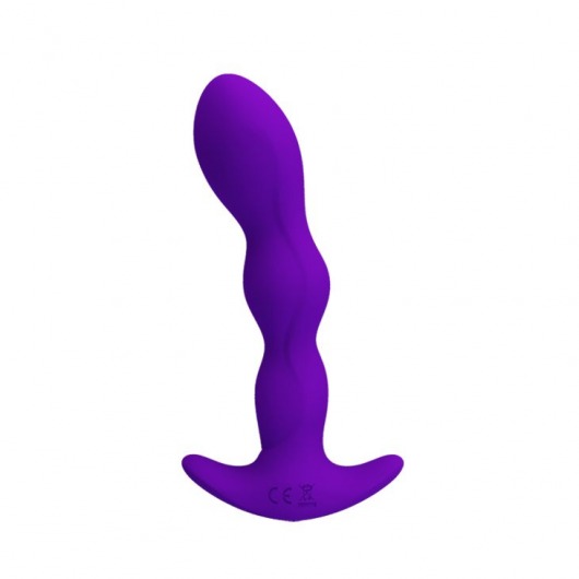 Фиолетовый анальный стимулятор простаты с вибрацией Yale - 14,5 см. - Baile - в Санкт-Петербурге купить с доставкой