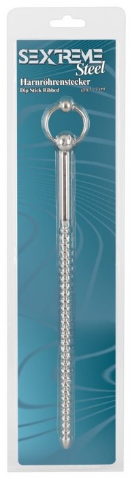 Винтовой уретральный зонд Sextreme Dip Stick Ribbed - 27,7 см. - Orion - купить с доставкой в Санкт-Петербурге