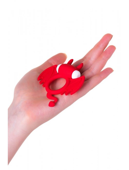 Красное эрекционное кольцо на пенис JOS COCKY DEVIL - JOS - в Санкт-Петербурге купить с доставкой