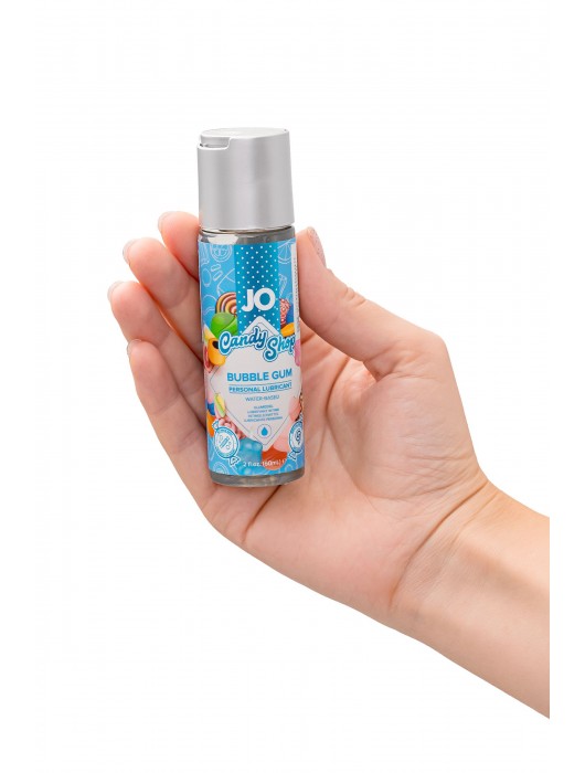 Смазка на водной основе Candy Shop Bubblegum с ароматом жвачки - 60 мл. - System JO - купить с доставкой в Санкт-Петербурге