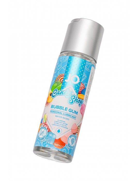 Смазка на водной основе Candy Shop Bubblegum с ароматом жвачки - 60 мл. - System JO - купить с доставкой в Санкт-Петербурге