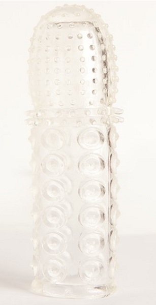 Прозрачная закрытая гелевая насадка - 13,5 см. - Toyfa Basic - в Санкт-Петербурге купить с доставкой