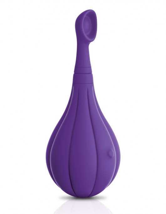 Фиолетовый вибростимулятор Focus Sonic Vibrator с 3 насадками - Pipedream