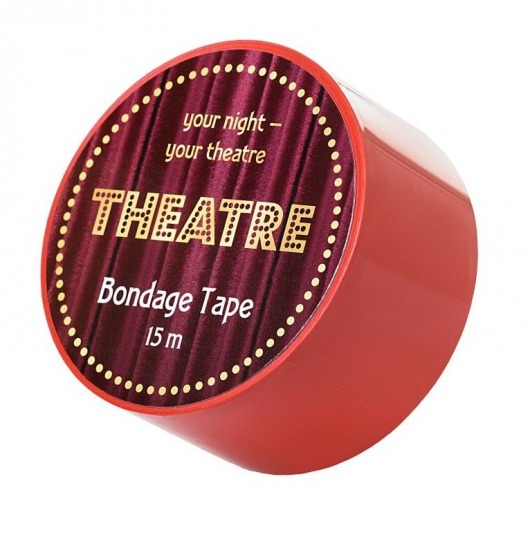 Красный бондажный скотч TOYFA Theatre - 15 м. - ToyFa - купить с доставкой в Санкт-Петербурге