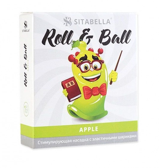 Стимулирующий презерватив-насадка Roll   Ball Apple - Sitabella - купить с доставкой в Санкт-Петербурге