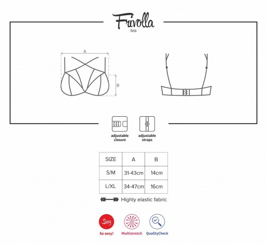 Кружевной бюстгальтер со стреп-лентами - Obsessive купить с доставкой