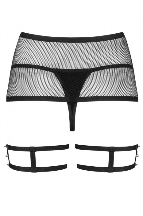 Чувственный пояс для чулок с гартерами - Obsessive купить с доставкой