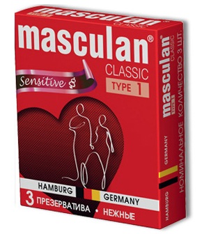 Розовые презервативы Masculan Classic Sensitive - 3 шт. - Masculan - купить с доставкой в Санкт-Петербурге