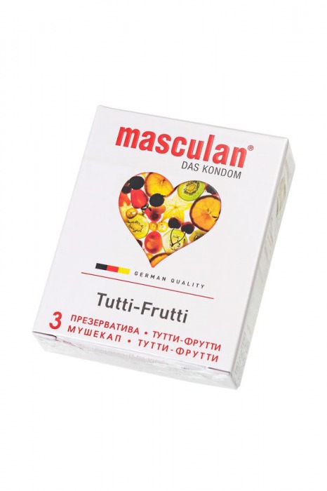 Жёлтые презервативы Masculan Ultra Tutti-Frutti с фруктовым ароматом - 3 шт. - Masculan - купить с доставкой в Санкт-Петербурге