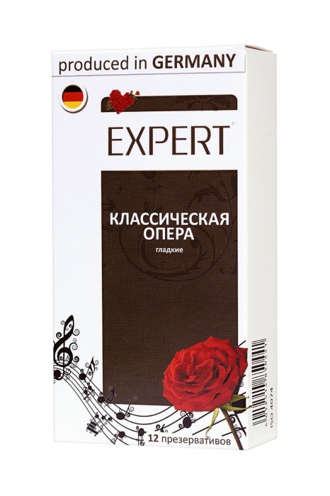Гладкие презервативы Expert  Классическая опера  - 12 шт. - Expert - купить с доставкой в Санкт-Петербурге