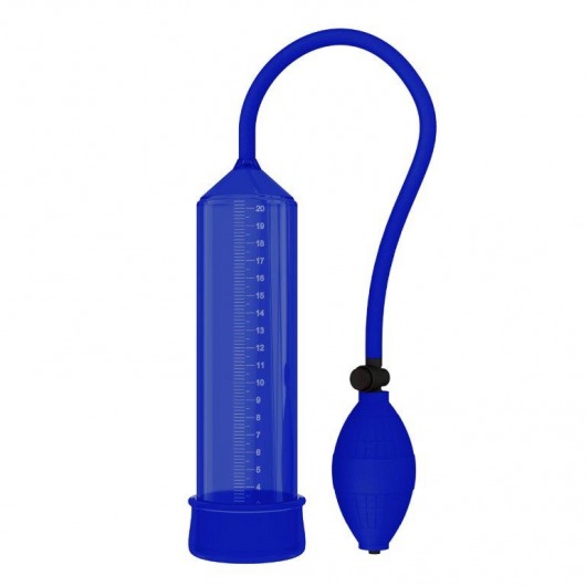 Синяя вакуумная помпа - 25 см. - Rubber Tech Ltd - в Санкт-Петербурге купить с доставкой