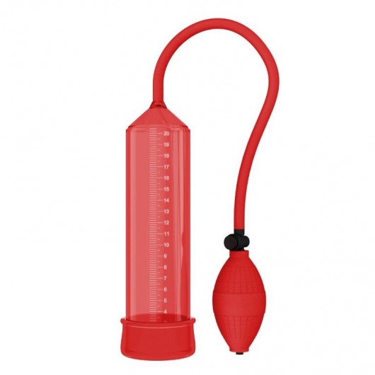 Красная вакуумная помпа - 25 см. - Rubber Tech Ltd - в Санкт-Петербурге купить с доставкой