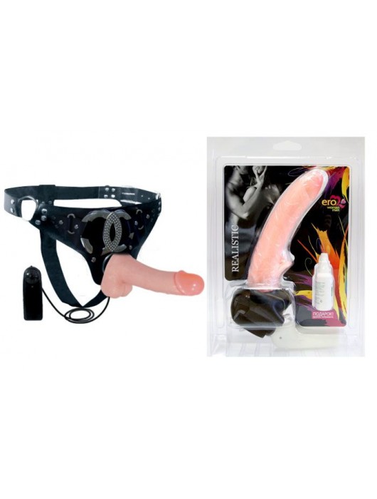 Реалистичный фаллоимитатор телесного цвета на трусиках Harness - 16,5 см. - Bior toys - купить с доставкой в Санкт-Петербурге