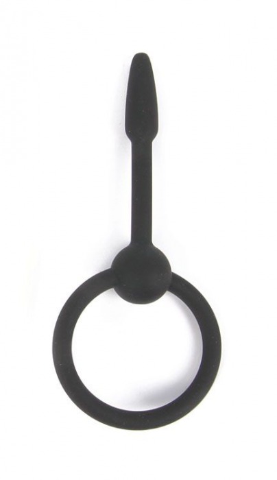 Черный уретральный конусовидный плаг - 5,5 см. - Bior toys - купить с доставкой в Санкт-Петербурге