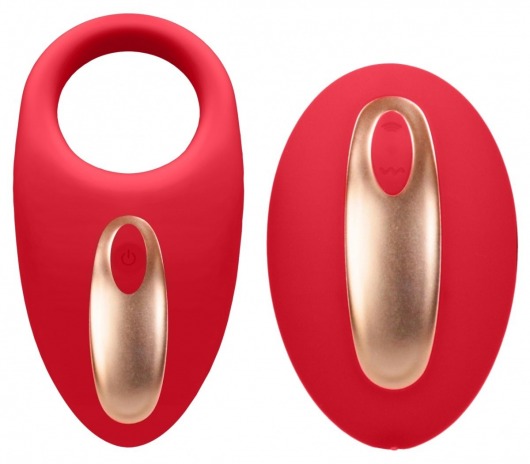 Красное эрекционное виброкольцо Poise с пультом - Shots Media BV - в Санкт-Петербурге купить с доставкой