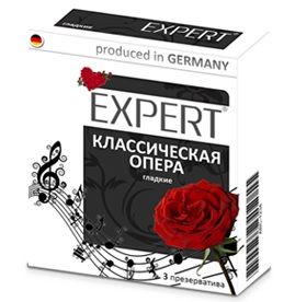 Гладкие презервативы Expert  Классическая опера  - 3 шт. - Expert - купить с доставкой в Санкт-Петербурге