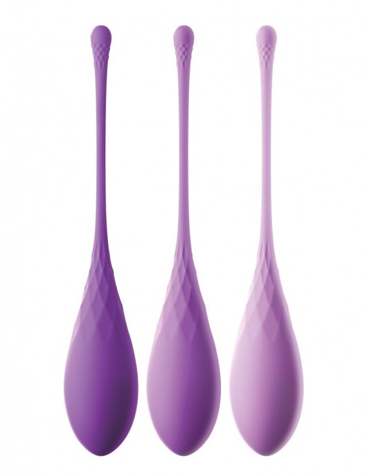 Набор из 3 фиолетовых шариков Кегеля Train-Her Set - Pipedream