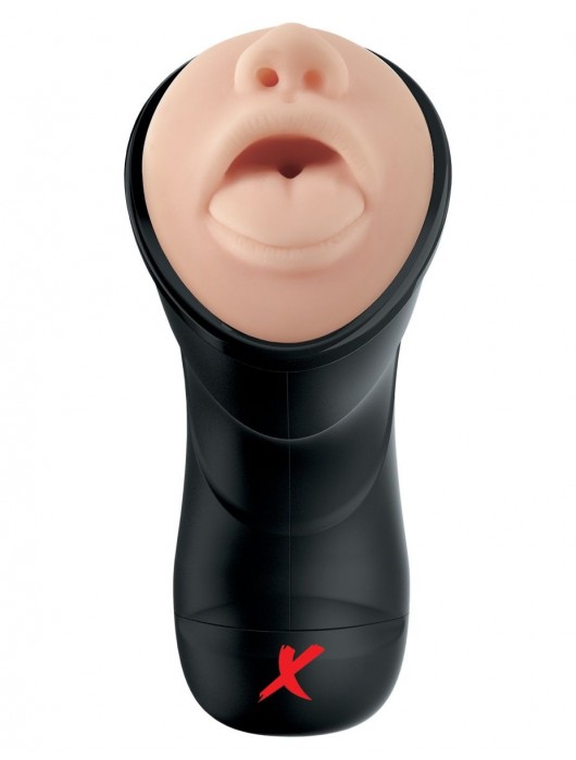 Мастурбатор-ротик Deep Throat Vibrating Stroker - Pipedream - в Санкт-Петербурге купить с доставкой