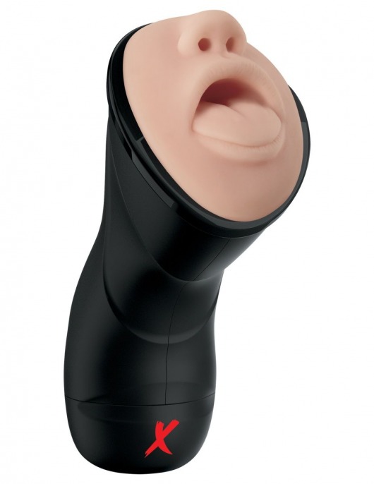 Мастурбатор-ротик Deep Throat Vibrating Stroker - Pipedream - в Санкт-Петербурге купить с доставкой