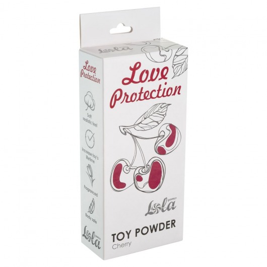 Пудра для игрушек Love Protection с ароматом вишни - 30 гр. - Lola Games - купить с доставкой в Санкт-Петербурге