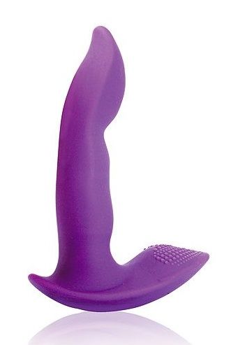 Фиолетовый силиконовый вибромассажер  Cosmo - 9,5 см. - Bior toys