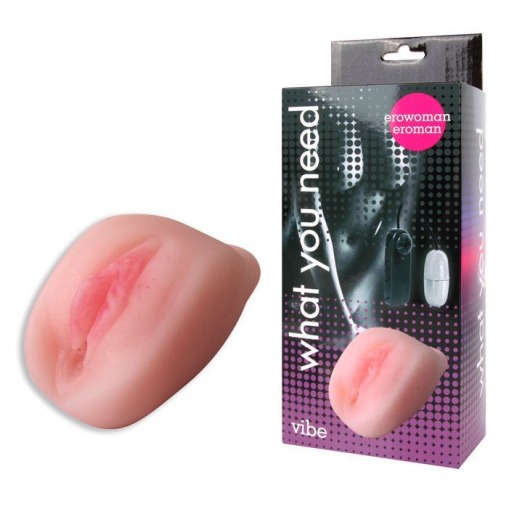 Телесная вагина Erowoman-Eroman с вибрацией - Bior toys - в Санкт-Петербурге купить с доставкой