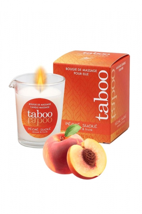 Массажное аромамасло с афродизиаками для женщин RUF Taboo Peche sucre - 60 гр. - RUF - купить с доставкой в Санкт-Петербурге