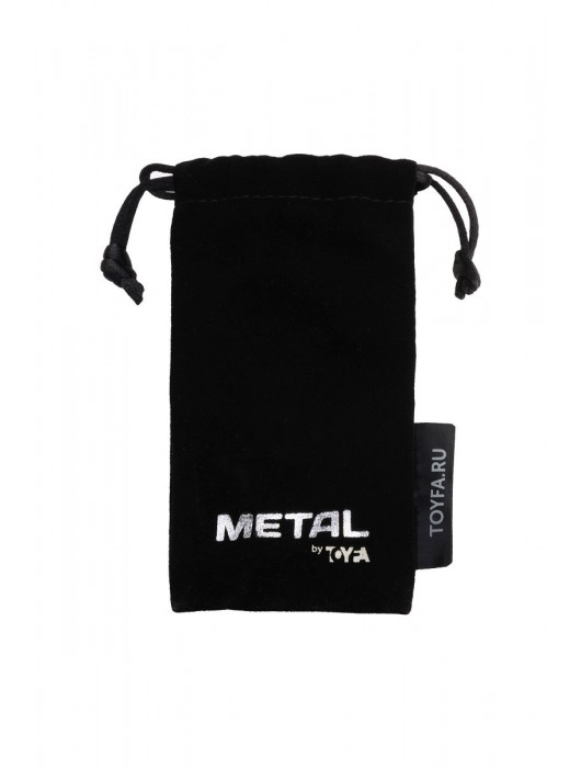 Серебристая коническая анальная пробка с красным кристаллом-сердечком - 7 см. - ToyFa - купить с доставкой в Санкт-Петербурге