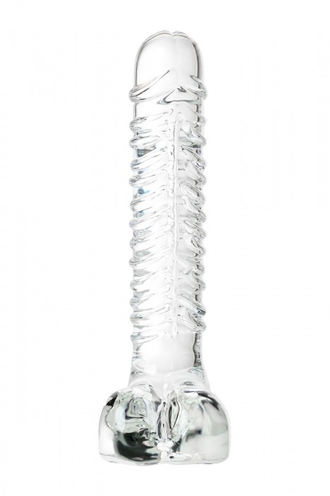 Стеклянный прозрачный фаллоимитатор Sexus Glass - 21 см. - Sexus