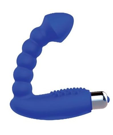 Синий массажер простаты с вибрацией - 10 см. - Bior toys - в Санкт-Петербурге купить с доставкой
