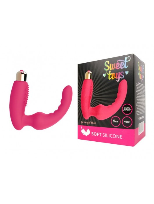 Розовый вибростумулятор простаты с изогнутым кончиком - Bior toys - в Санкт-Петербурге купить с доставкой