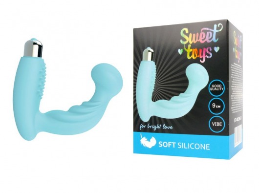 Голубой вибромассажер простаты с круглым кончиком - Bior toys - в Санкт-Петербурге купить с доставкой