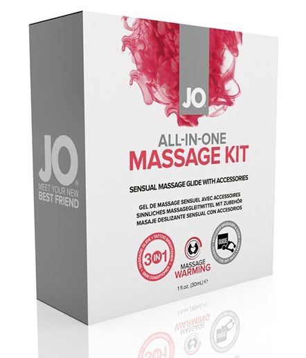 Подарочный набор для массажа All in One Massage Kit - System JO - купить с доставкой в Санкт-Петербурге