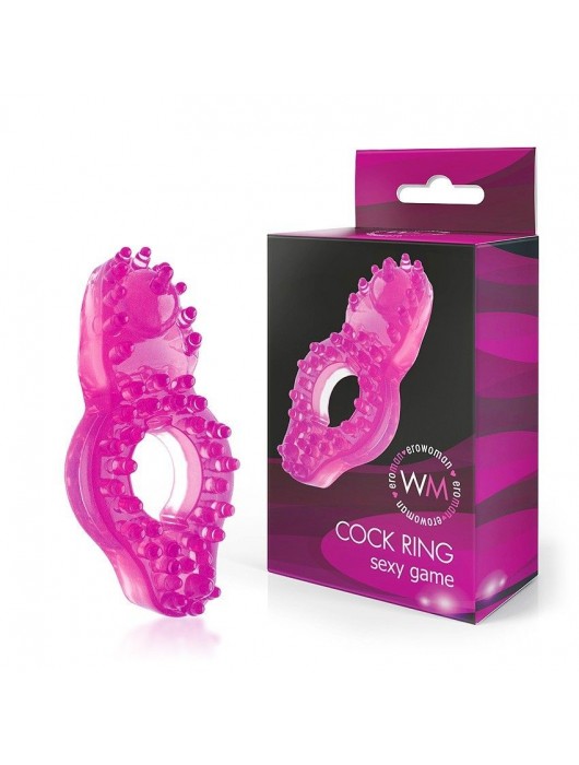 Розовое эрекционное кольцо с бугорками - Erowoman-Eroman - в Санкт-Петербурге купить с доставкой