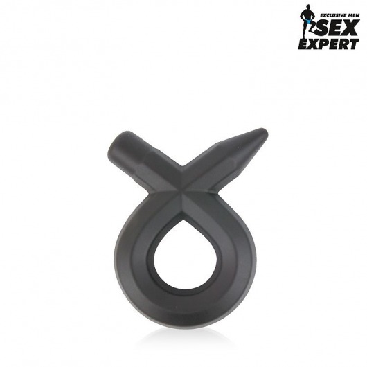Черное силиконовое эрекционное кольцо Sex Expert - Sex Expert - в Санкт-Петербурге купить с доставкой