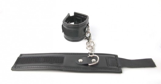 Черные наручники на липучке - Erokay - купить с доставкой в Санкт-Петербурге