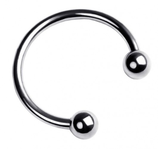 Серебристая подкова на головку пениса - ToyFa - купить с доставкой в Санкт-Петербурге