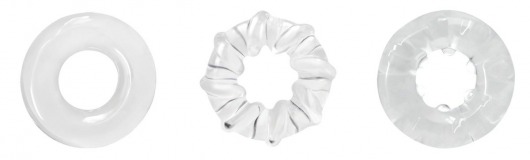 Набор прозрачных эрекционных колец Dyno Rings - NS Novelties - в Санкт-Петербурге купить с доставкой