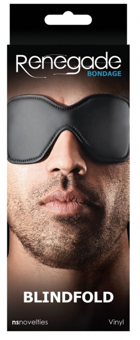 Черная маска-шоры на глаза Blindfold - NS Novelties - купить с доставкой в Санкт-Петербурге