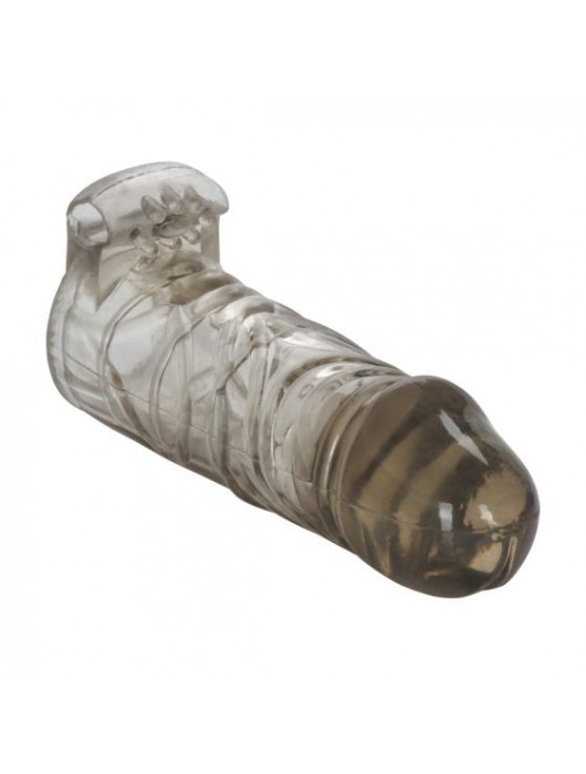 Дымчатая удлиняющая насадка с вибропулей Extend it Up! - 12,75 см. - California Exotic Novelties - в Санкт-Петербурге купить с доставкой