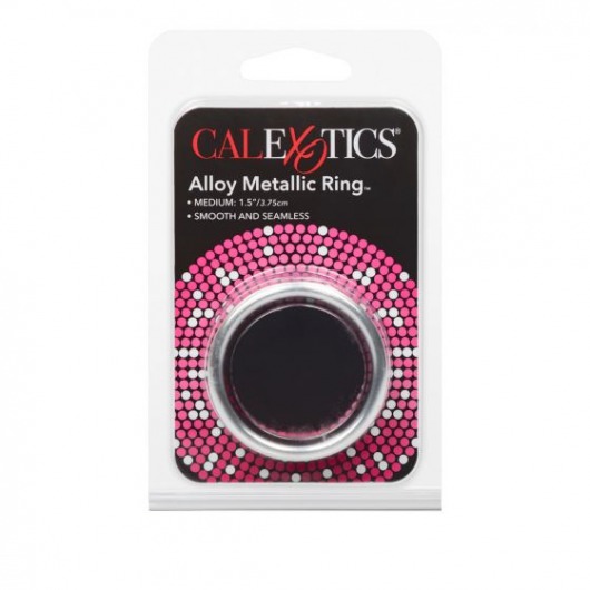 Серебристое эрекционное кольцо Alloy Metallic Ring Medium - California Exotic Novelties - в Санкт-Петербурге купить с доставкой