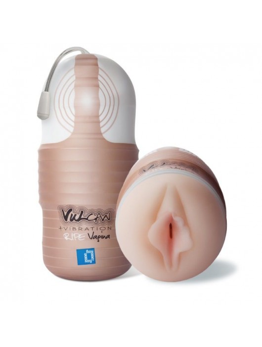 Мастурбатор-вагина с вибрацией Vulcan Love Skin Masturbator Ripe Vagina Vibe - Topco Sales - в Санкт-Петербурге купить с доставкой
