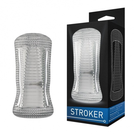 Прозрачный двухсторонний мастурбатор STROKER №1 - Rubber Tech Ltd - в Санкт-Петербурге купить с доставкой