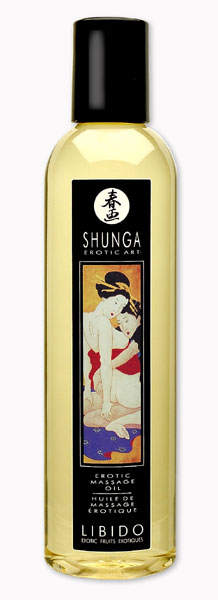 Массажное масло с ароматом экзотических фруктов Libido - 250 мл. - Shunga - купить с доставкой в Санкт-Петербурге