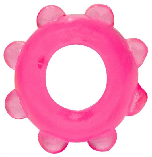 Розовое эрекционное кольцо с шишечками - Orion - в Санкт-Петербурге купить с доставкой