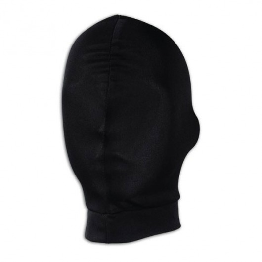 Черная глухая маска на голову - Lux Fetish - купить с доставкой в Санкт-Петербурге