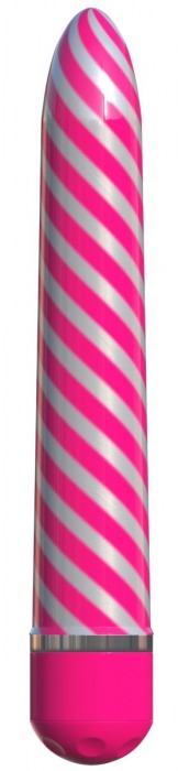 Розовый вибратор Sweet Swirl Vibrator - 21,3 см. - Pipedream