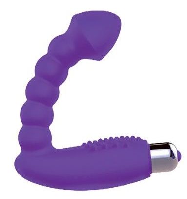 Фиолетовый массажер простаты с вибрацией - 10 см. - Bior toys - в Санкт-Петербурге купить с доставкой