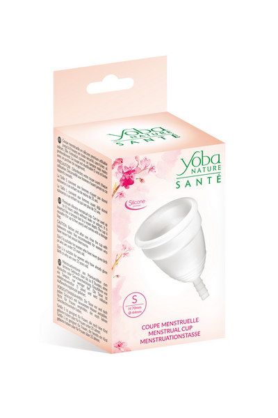 Белая менструальная чаша Yoba Nature Coupe - размер S - Yoba - купить с доставкой в Санкт-Петербурге